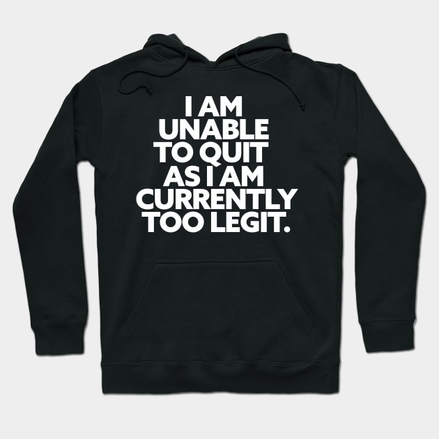 Too Legit Hoodie by Friend Gate